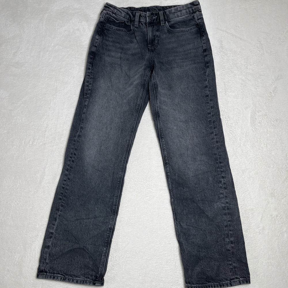 American Eagle Curvy Straight Leg Jeans Women's Size 4 Black EUC